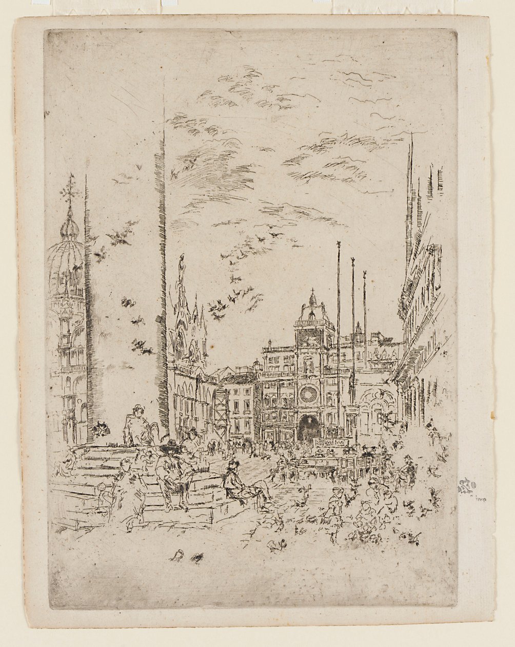 Piazzetta av James Abbott McNeill Whistler