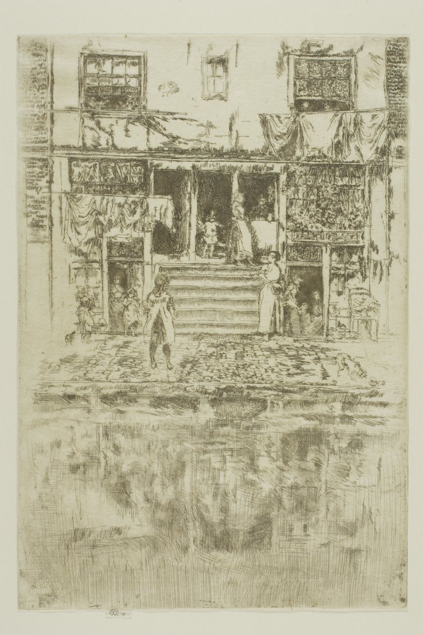 The Steps, Amsterdam av James Abbott McNeill Whistler