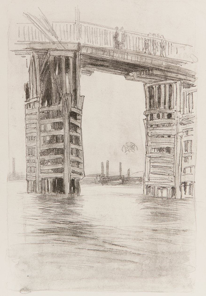 Höga bron av James Abbott McNeill Whistler