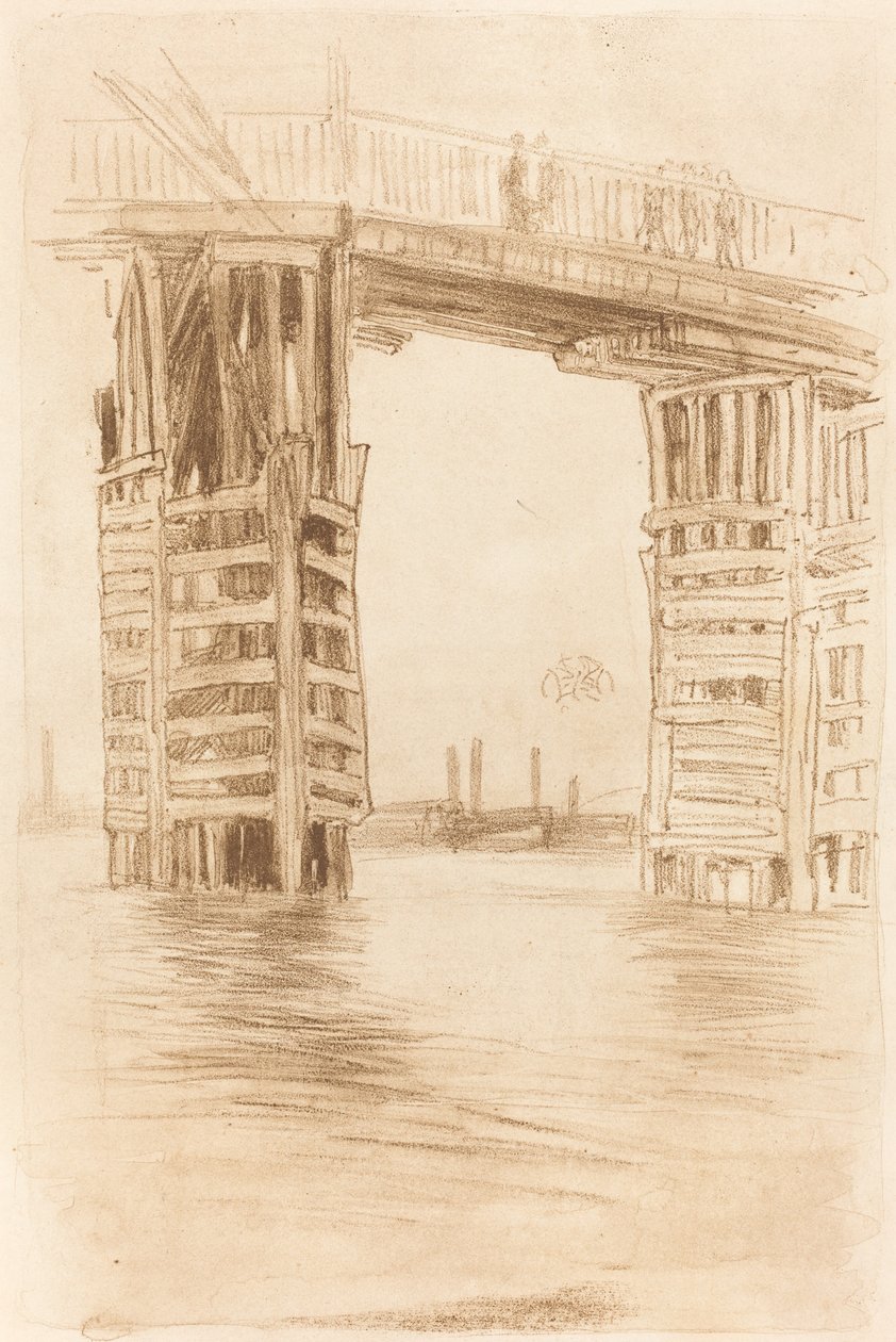 Höga bron av James Abbott McNeill Whistler