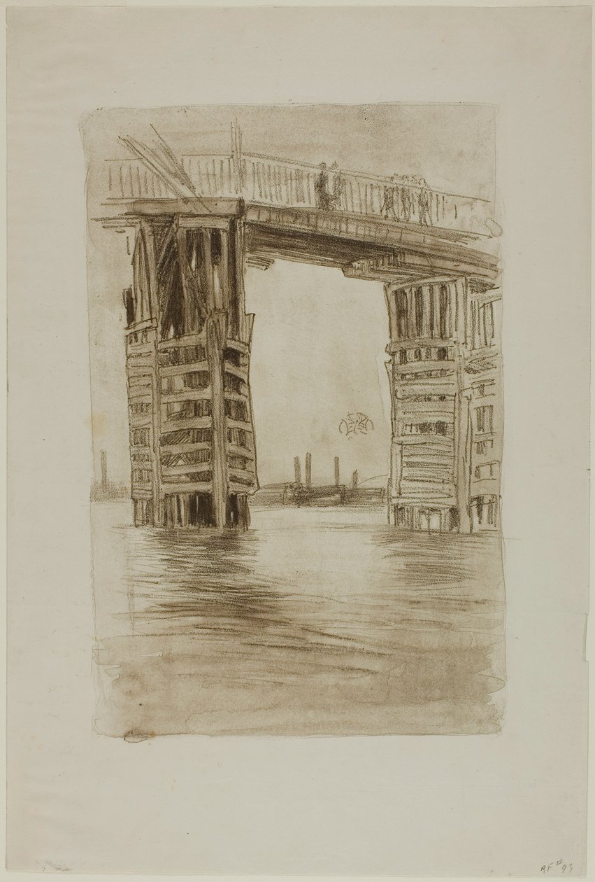 Höga bron av James Abbott McNeill Whistler