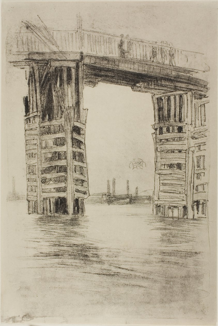 Höga bron av James Abbott McNeill Whistler