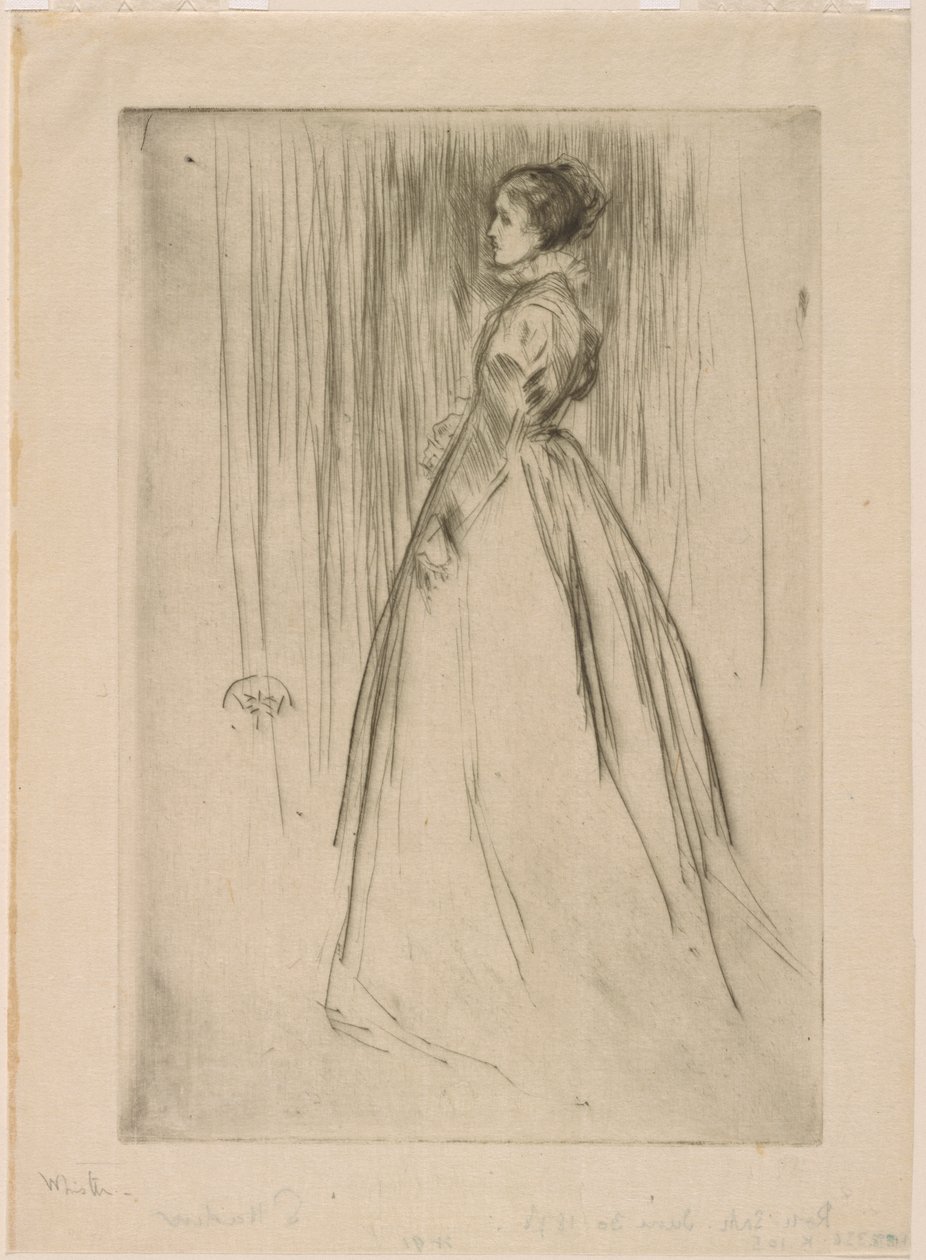 Sammetsklänningen (Mrs Leyland) av James Abbott McNeill Whistler