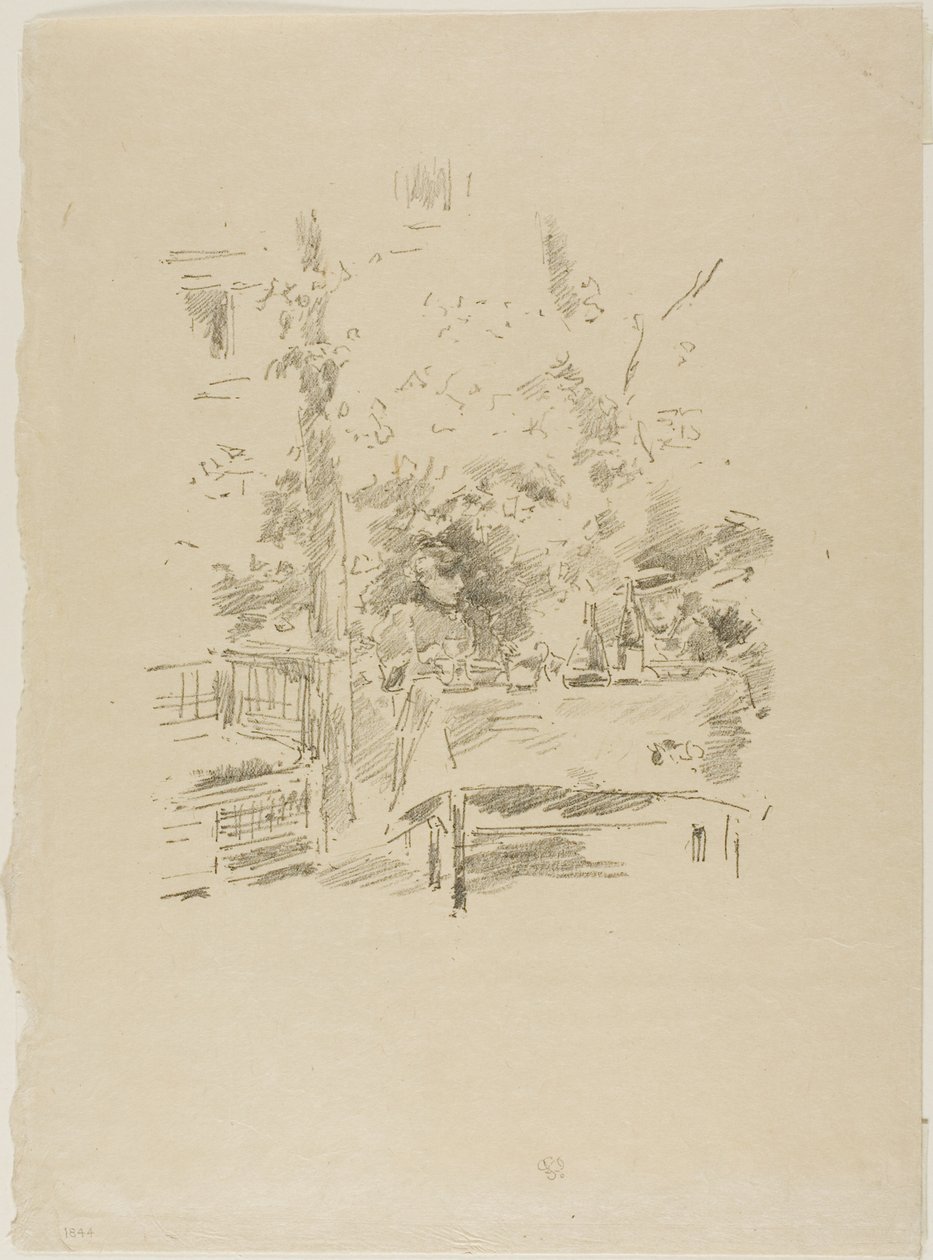 Tête-à-tête i trädgården av James McNeill Whistler