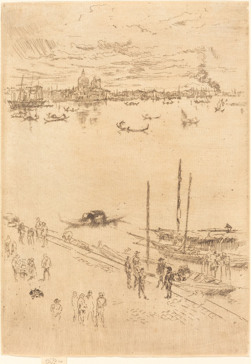 Upprätt Venedig av James Abbott McNeill Whistler