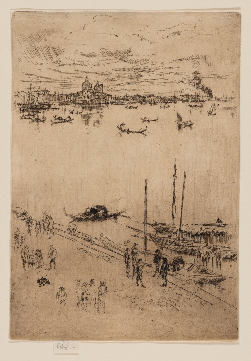 Upprätt Venedig av James Abbott McNeill Whistler