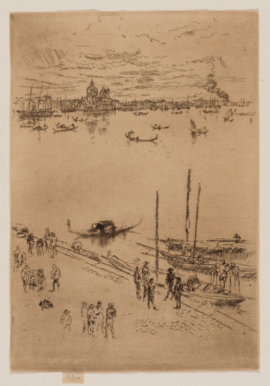 Upprätt Venedig av James Abbott McNeill Whistler