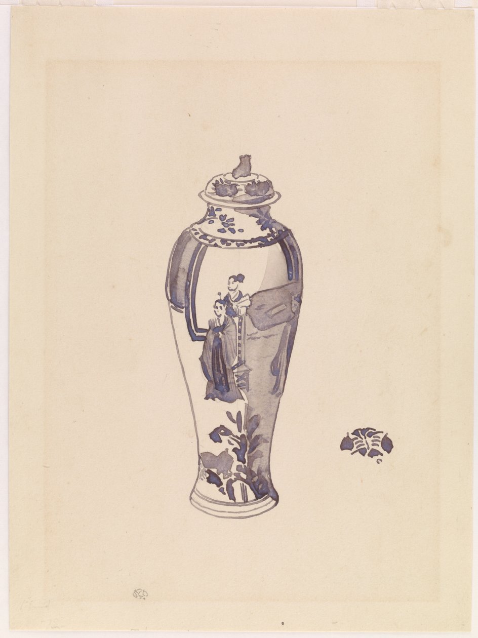 Vas med lätt utbuktande kropp av James Abbott McNeill Whistler