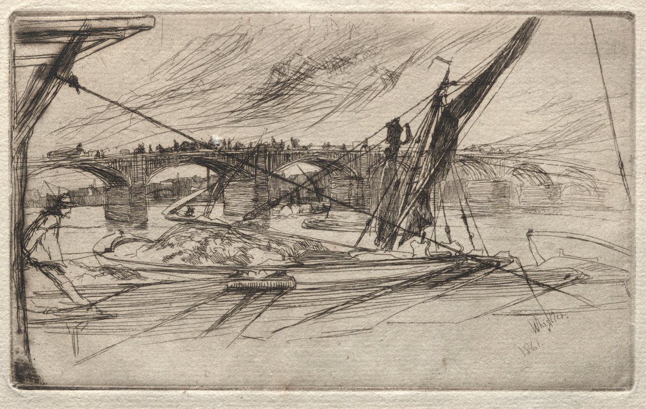 Vauxhall Bridge av James McNeill Whistler