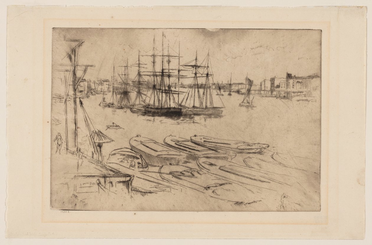 Wapping - Poolen av James Abbott McNeill Whistler