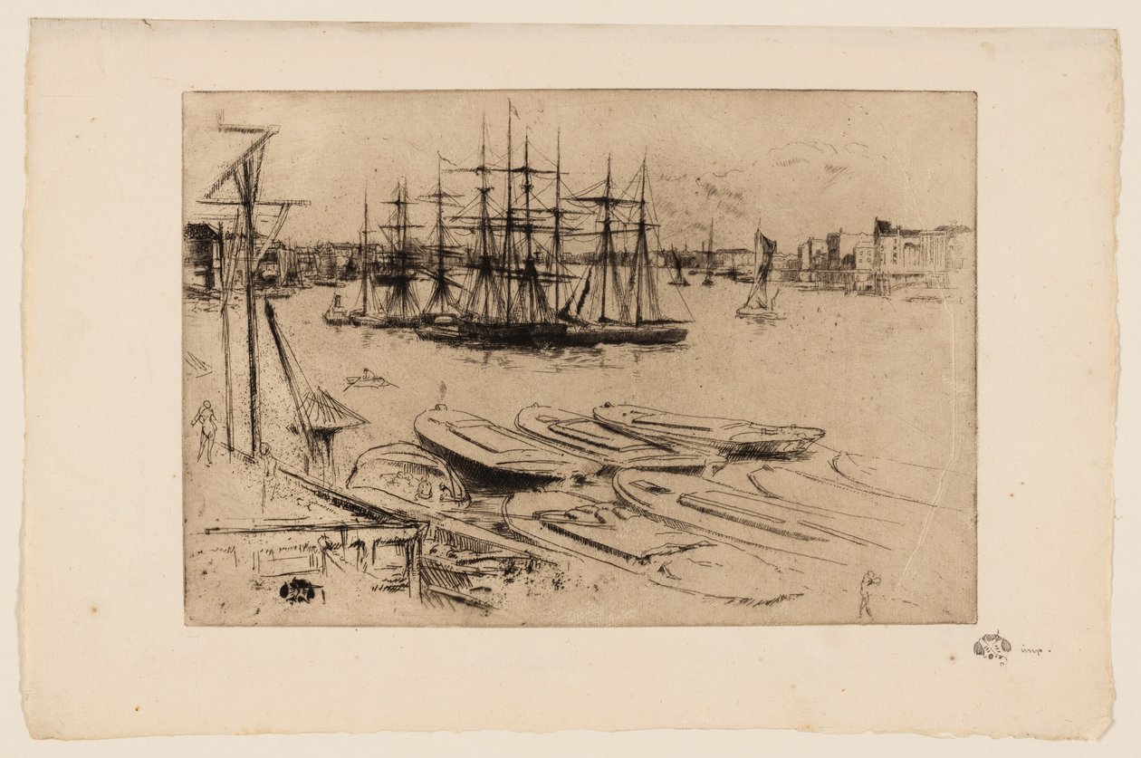 Wapping - Poolen av James Abbott McNeill Whistler