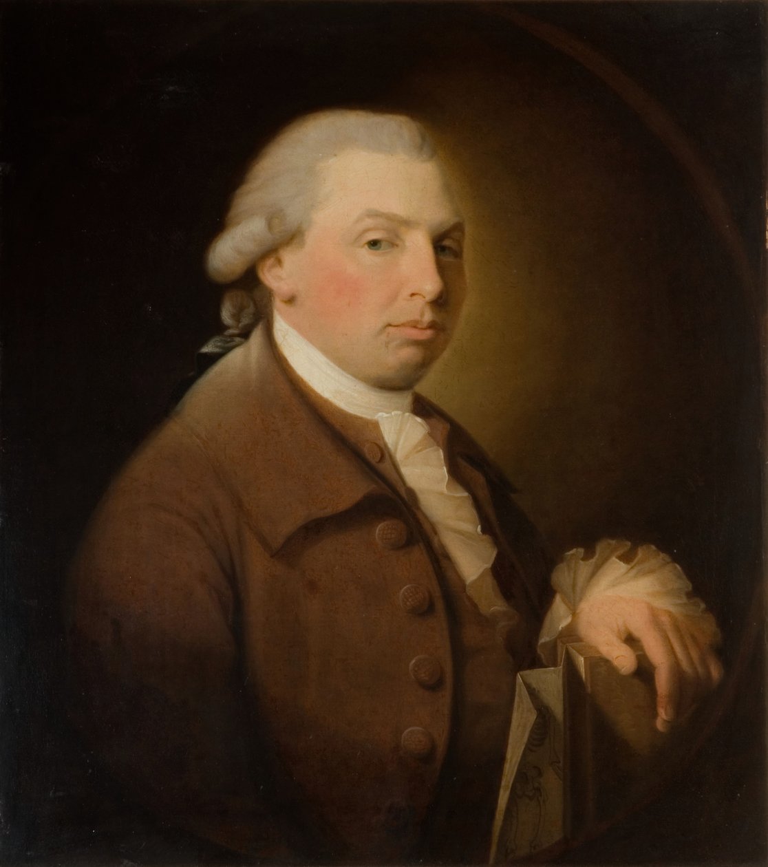Porträtt av John Derrington, 1750-1805. av James Millar