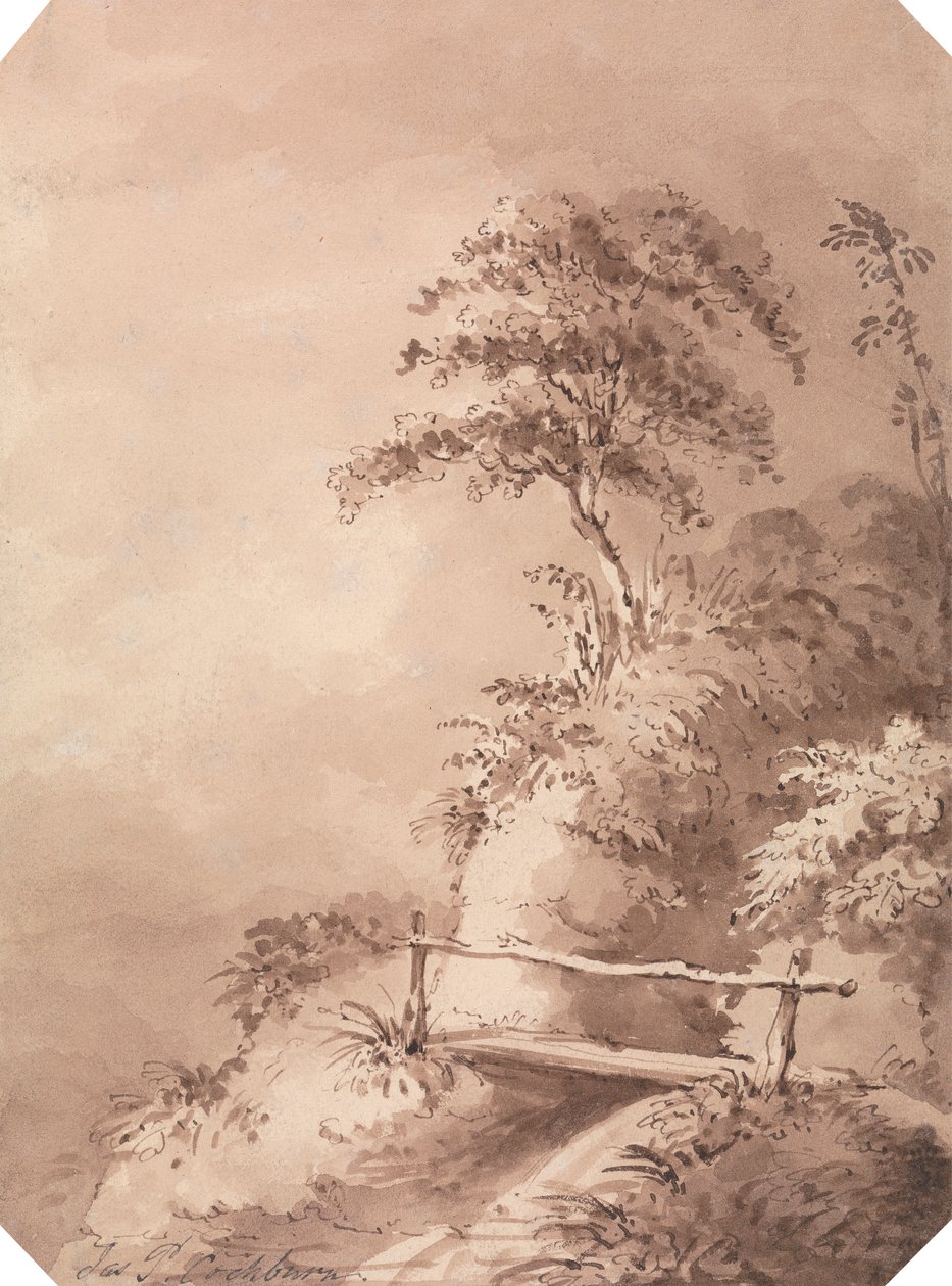 Spång över Hilly Stream av James Pattison Cockburn