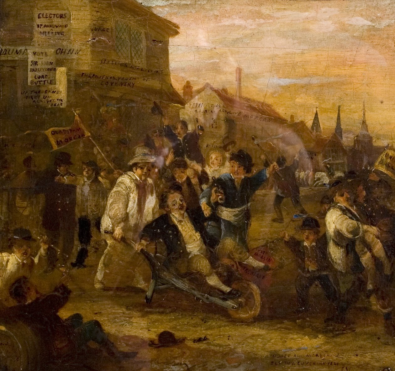 Valupplopp i Coventry, 1861 av James Pollard