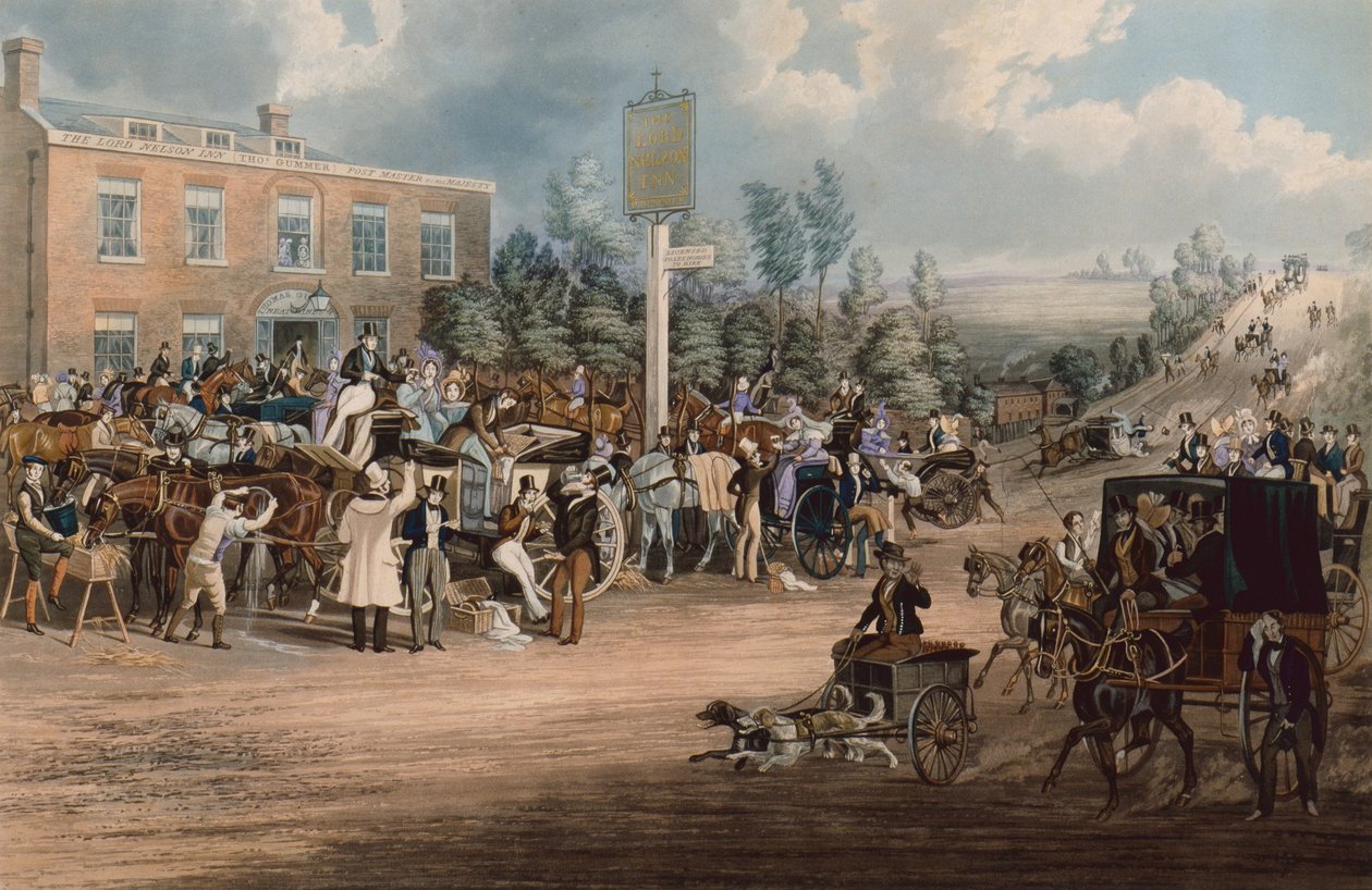 Lord Nelson Inn, Cheam av James Pollard