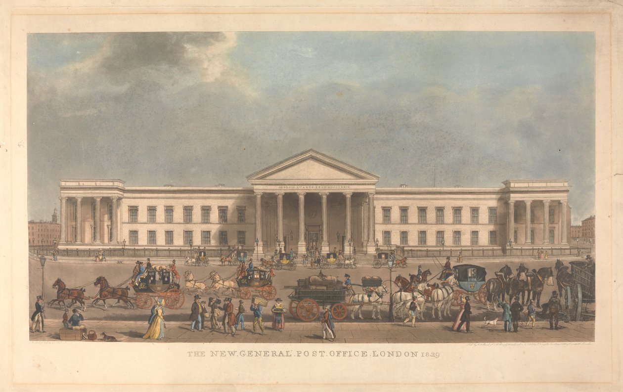 The New General Post Office, London av James Pollard