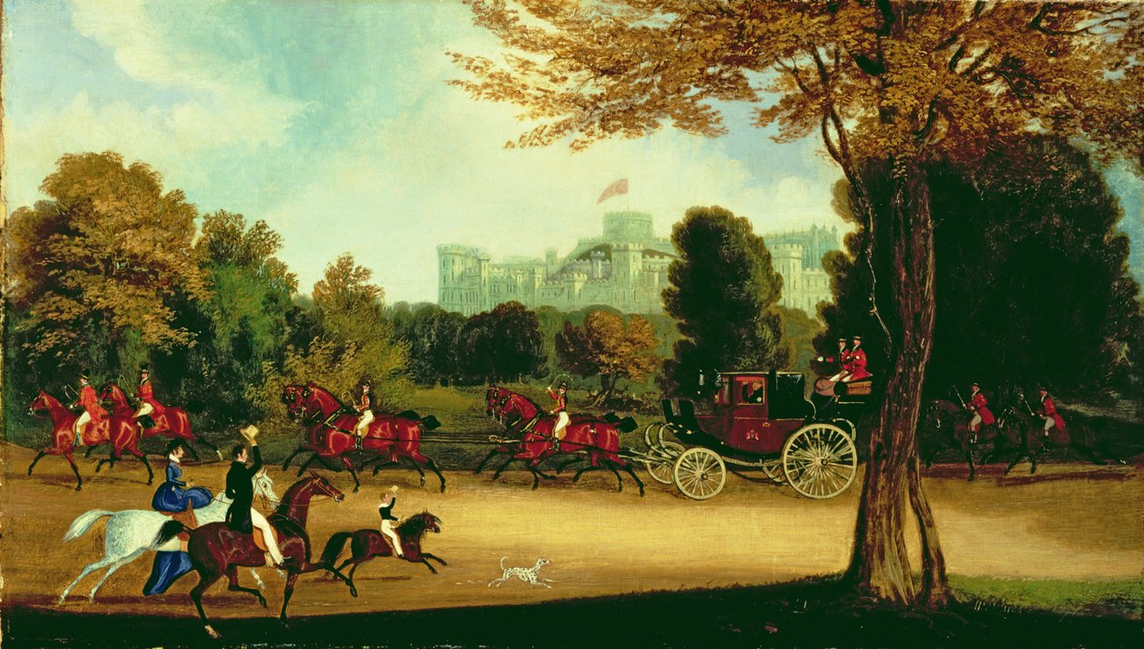 William IV kör i Windsor Park av James Pollard
