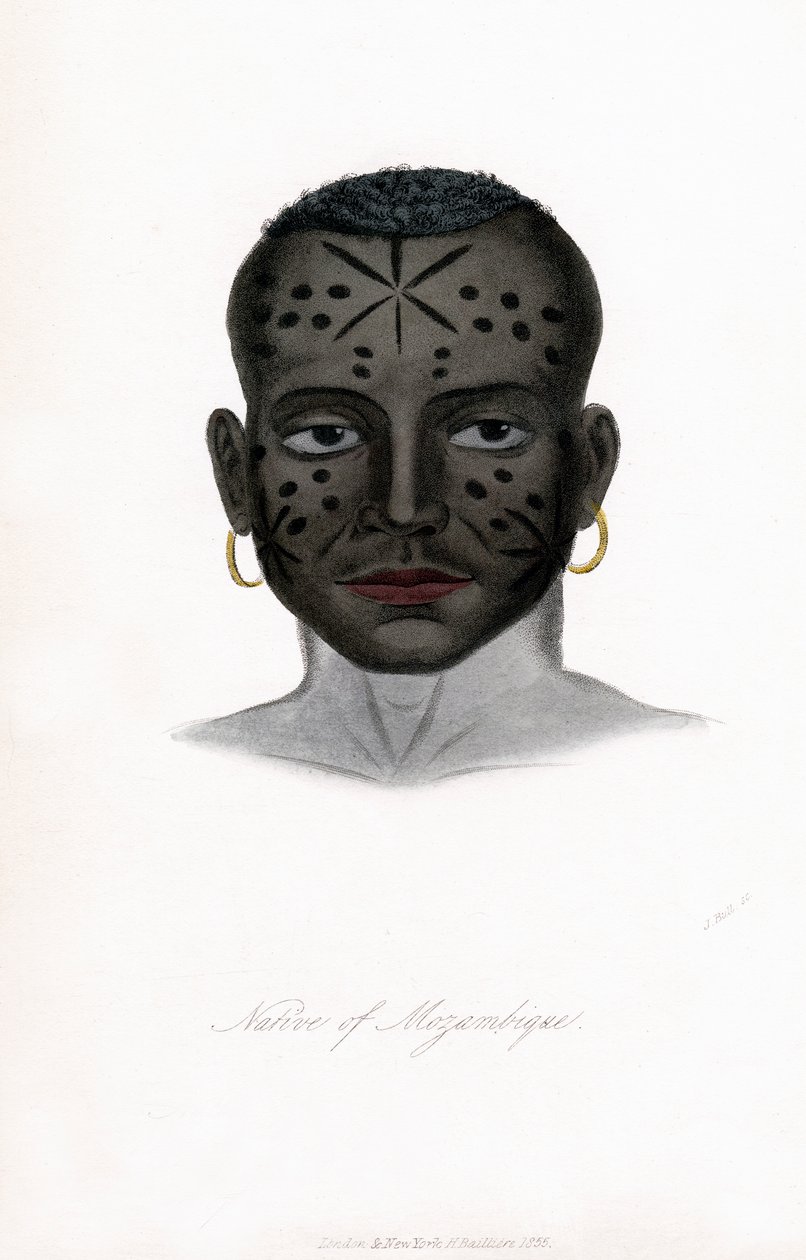 Infödd i Moçambique, c1850. av James Prichard