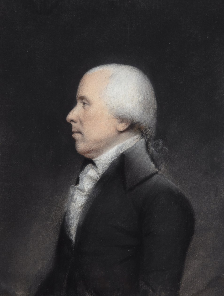 Dr Benjamin Rush (pastell på grått papper) av James Sharples