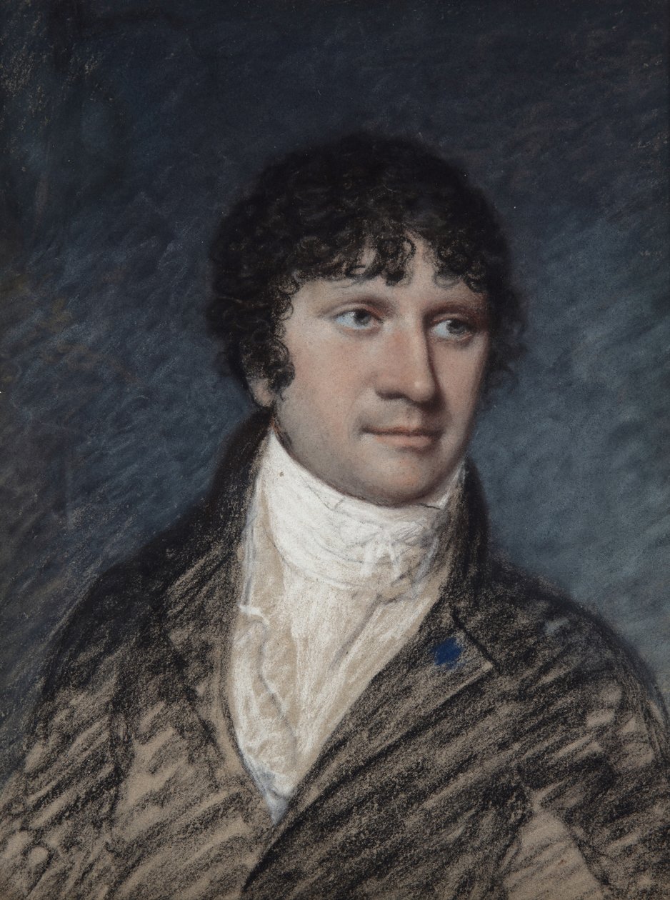 Dr Bilsborough (pastell på grått papper) av James Sharples