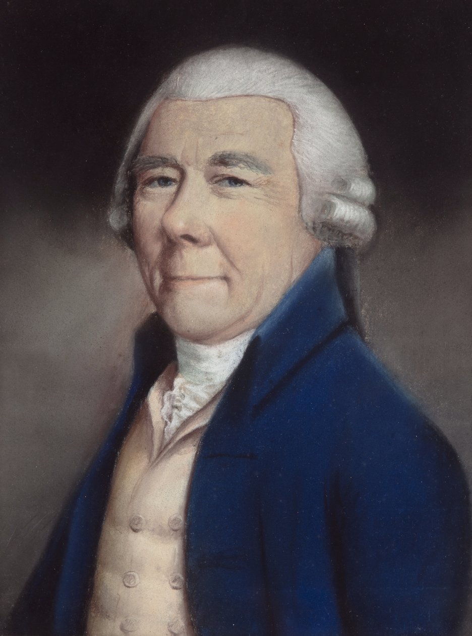 Jesse Andrewes (pastell på grått papper) av James Sharples
