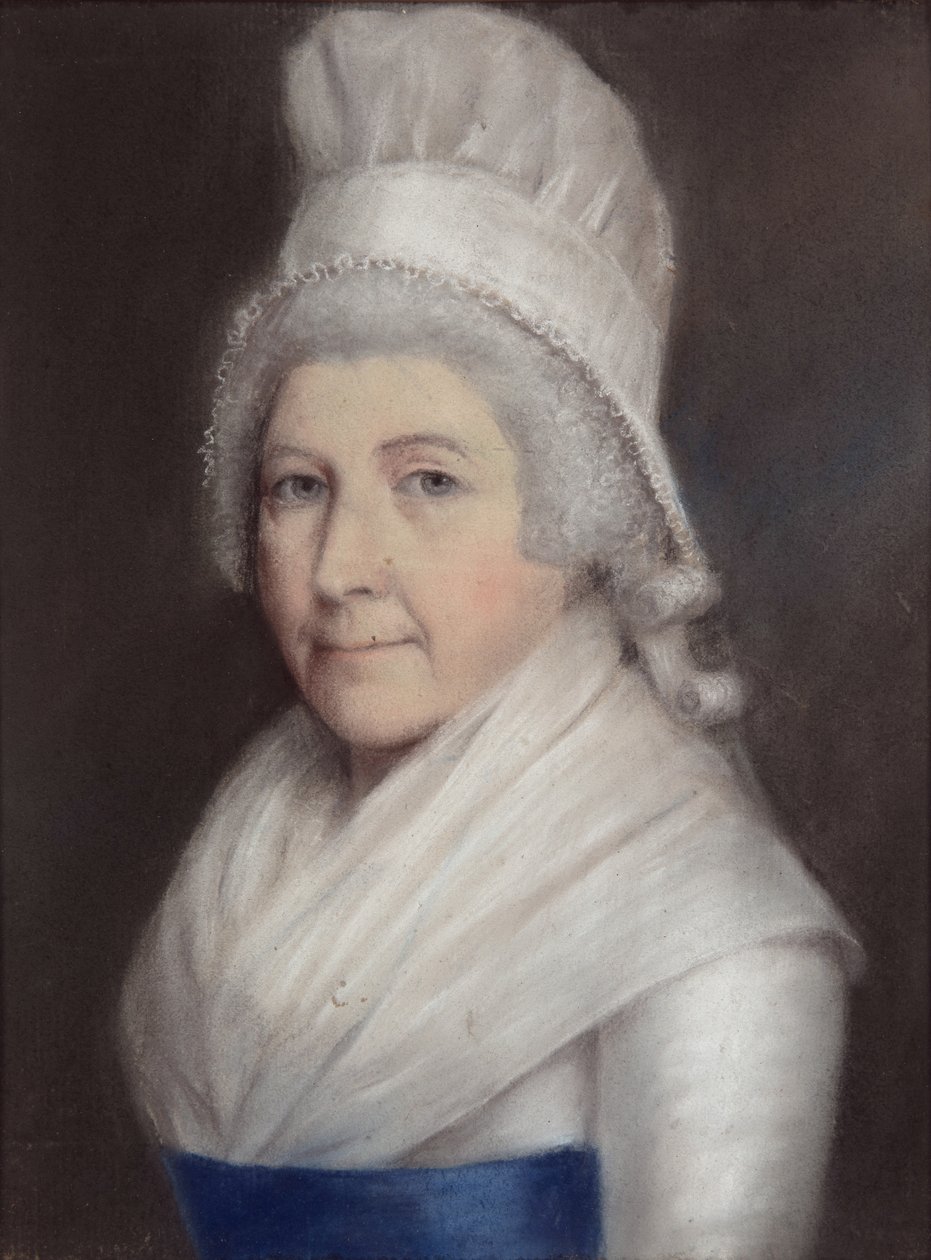 Mary Andrewes (pastell på grått papper) av James Sharples