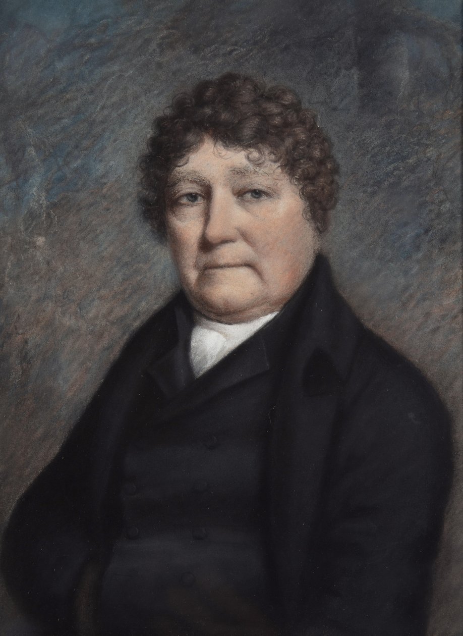 Mr Vanderhorst (pastell på grått papper) av James Sharples