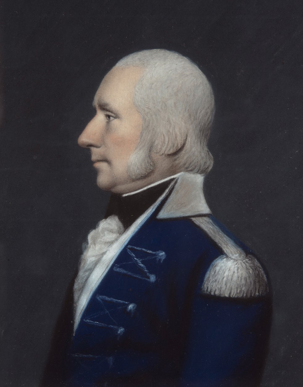 Sir G. Dunbar (pastell på grått papper) av James Sharples