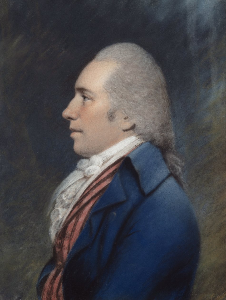 Thomas Law (pastell på grått papper) av James Sharples