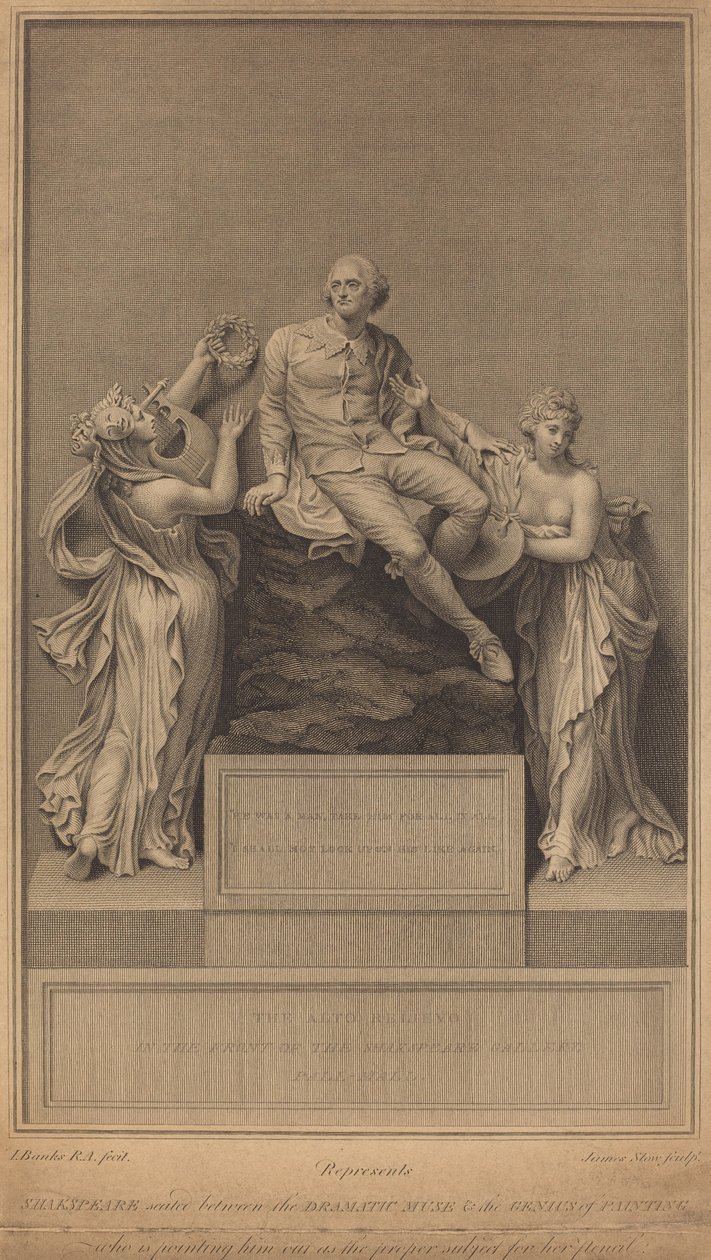 Monument till William Shakespeare av James Stow after Thomas Banks