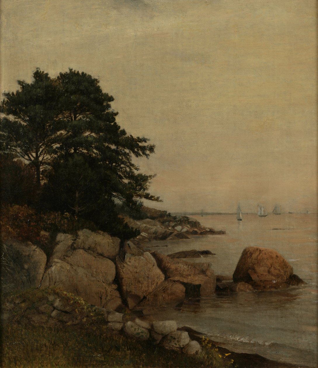 Beverly Rocks, ca 1860 (olja på duk) av James Suydam