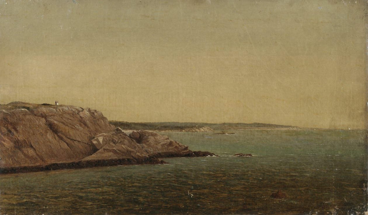 Rocks and Sea (olja på duk) av James Suydam