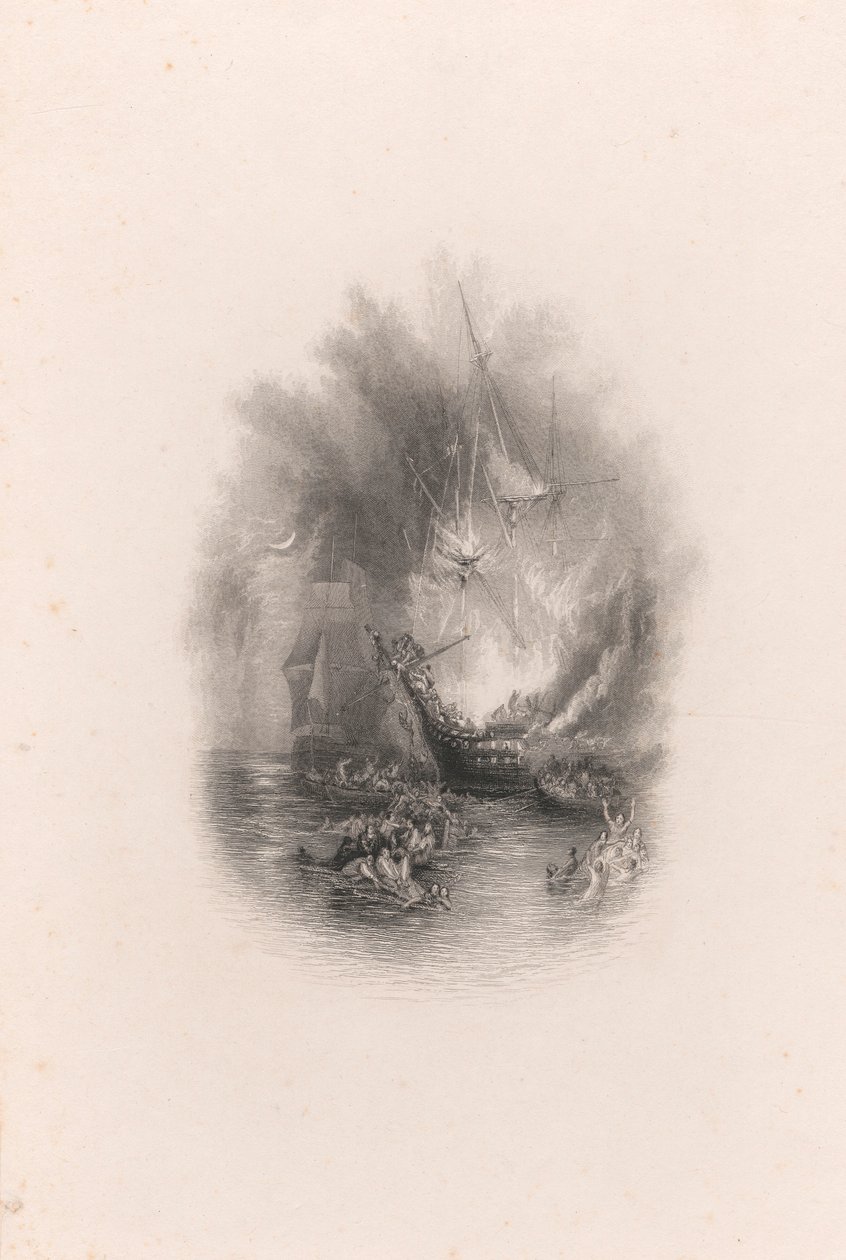 Eld till sjöss (vinjett) av James T. Willmore