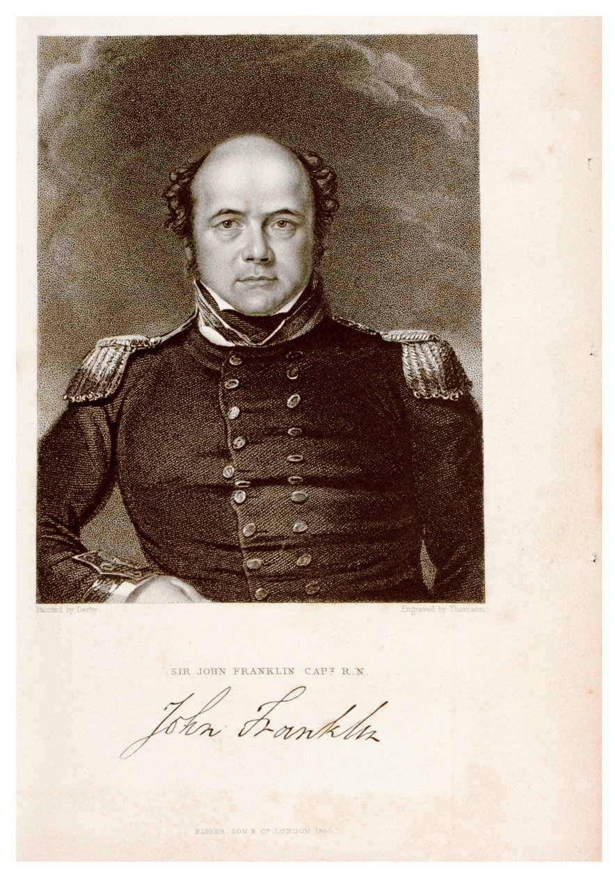 Sir John Franklin kapten. R.N. John Franklin av James Thomson