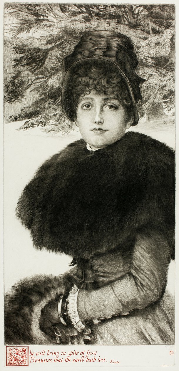 En promenad i snön av James Tissot
