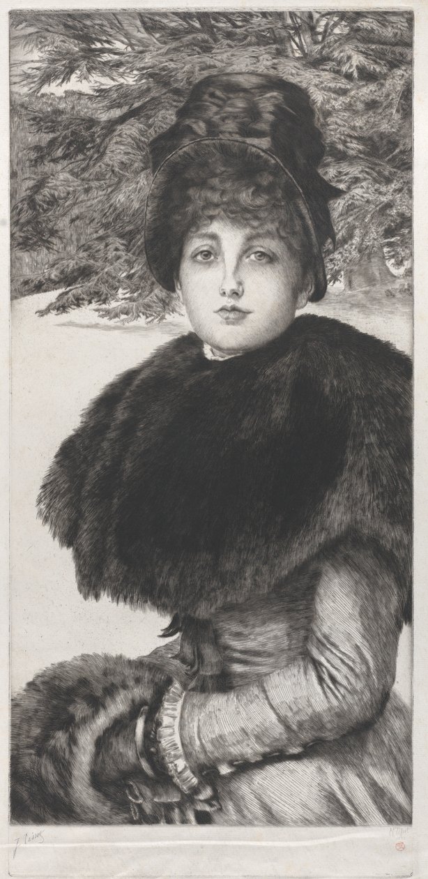 En vintervandring, 1880. av James Tissot