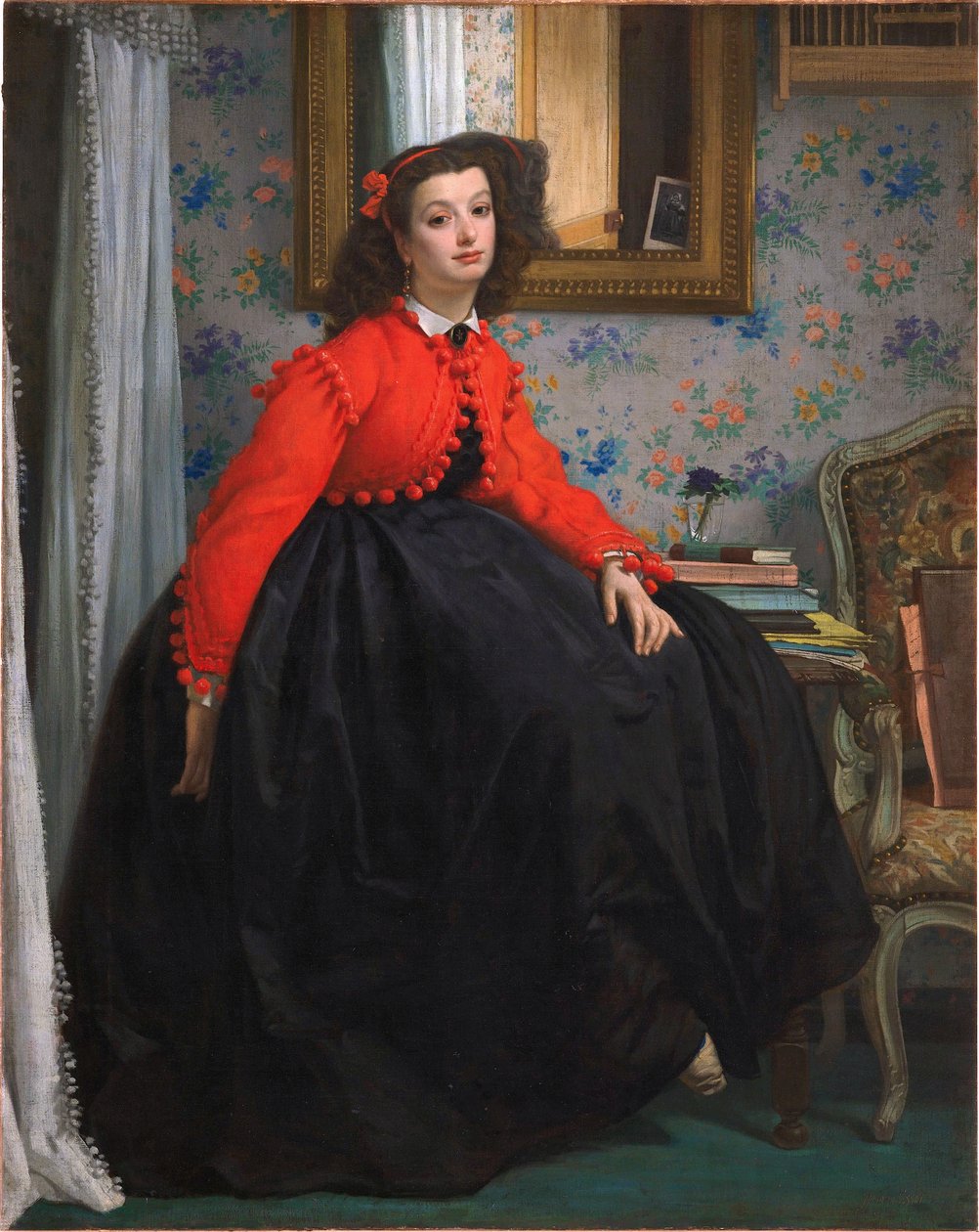 Porträtt av Miss L. L. av James Tissot