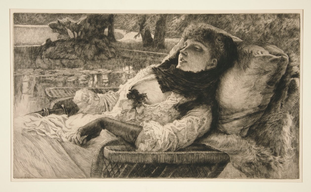 Kvällen den av James Tissot