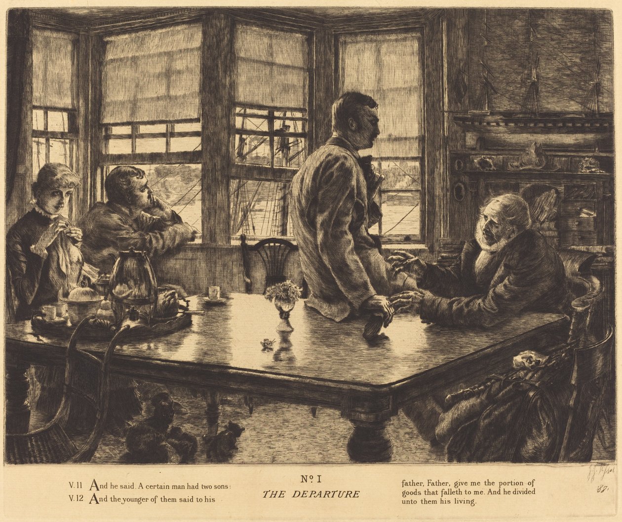 Avgången, 1882. av James Tissot