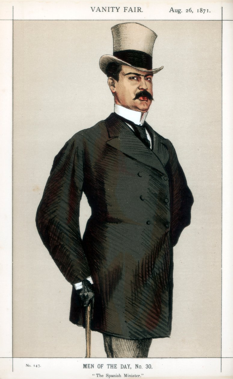 Den spanske ministern, 1871. av James Jacques Joseph Tissot