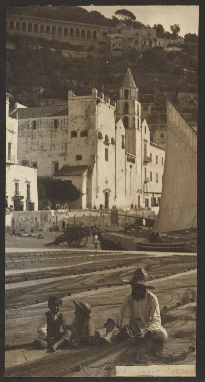 Positano - småbåtshamn av James W. Holcombe