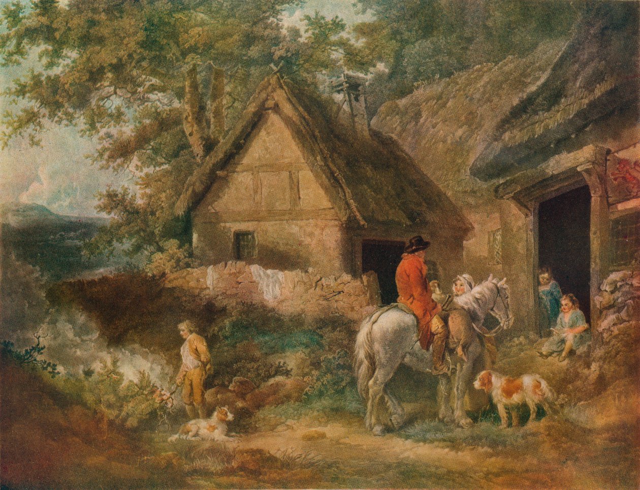 En pojke anställd Burning The Weeds, 1799 av James Ward