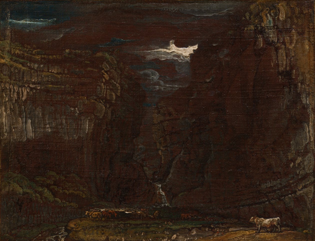Skiss för "Gordale Scar" av James Ward