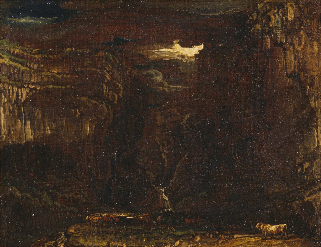Skiss för "Gordale Scar av James Ward