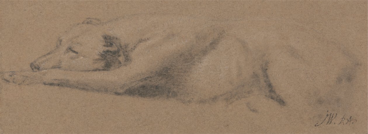 Studie av en sovande hund av James Ward