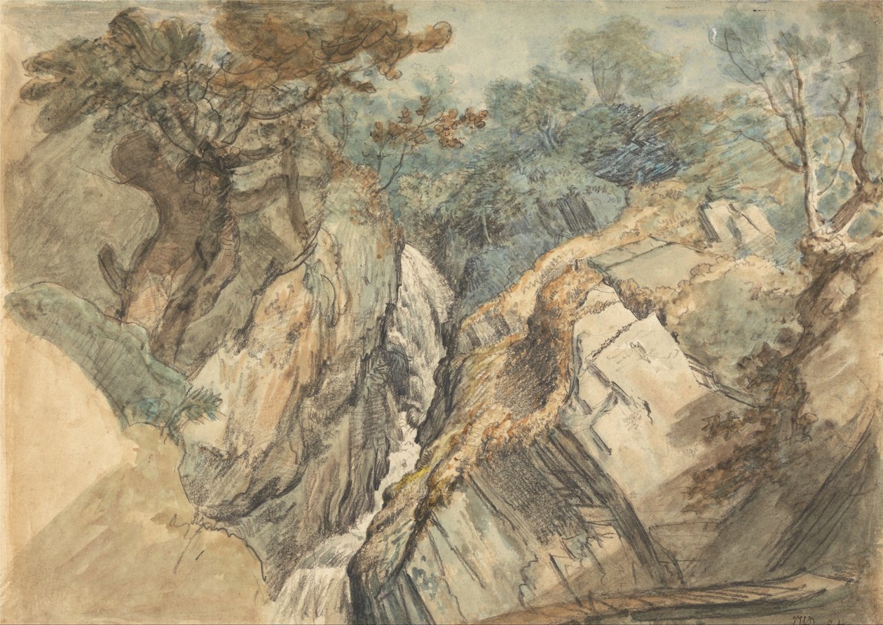 Vattenfall, norra Wales av James Ward