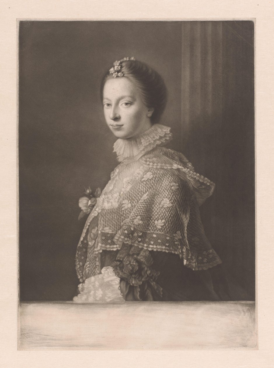 Porträtt av Janet Erskine av James Watson (prentmaker)
