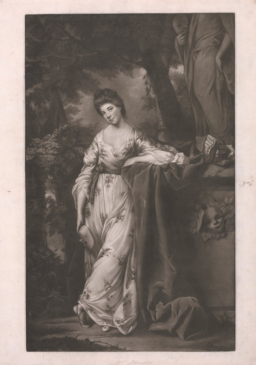 Mrs Abington som "the Comic Muse" av James Watson