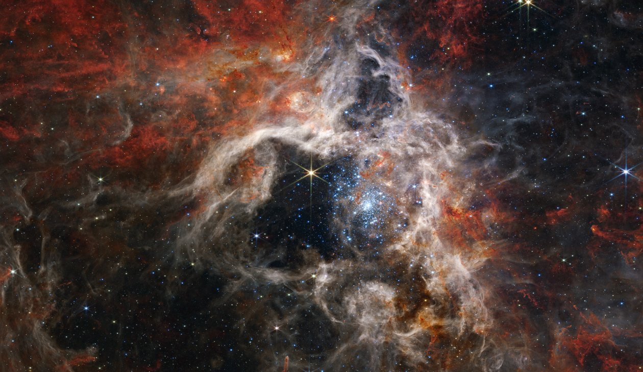 En kosmisk Tarantula av James Webb Space Telescope (NASA)