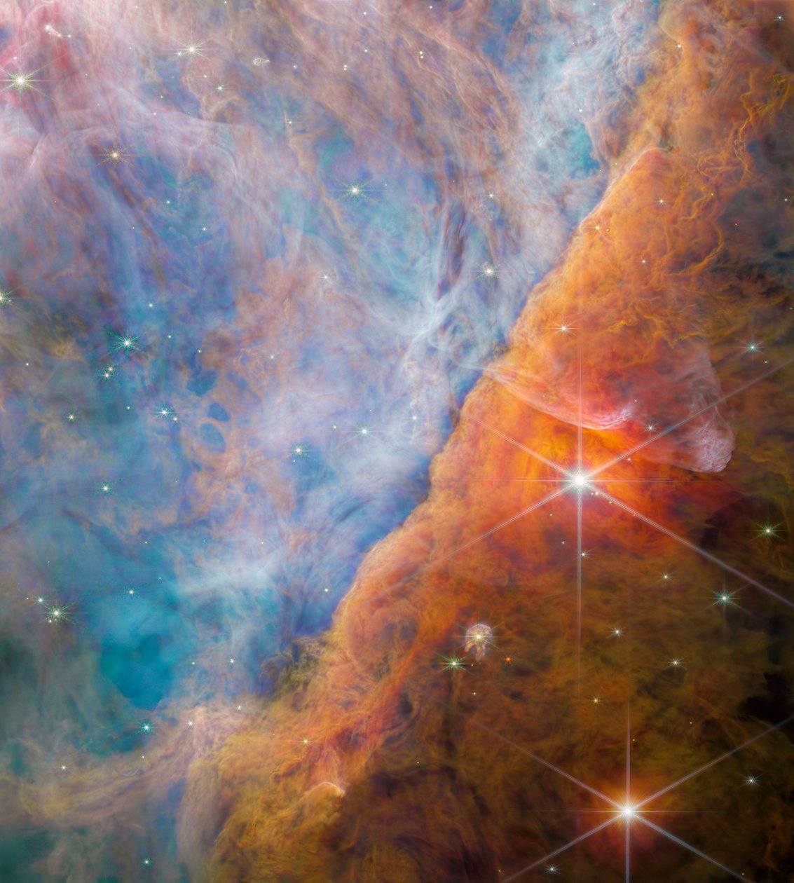 Orion Bar (NIRCam-bild) av James Webb Space Telescope (NASA)